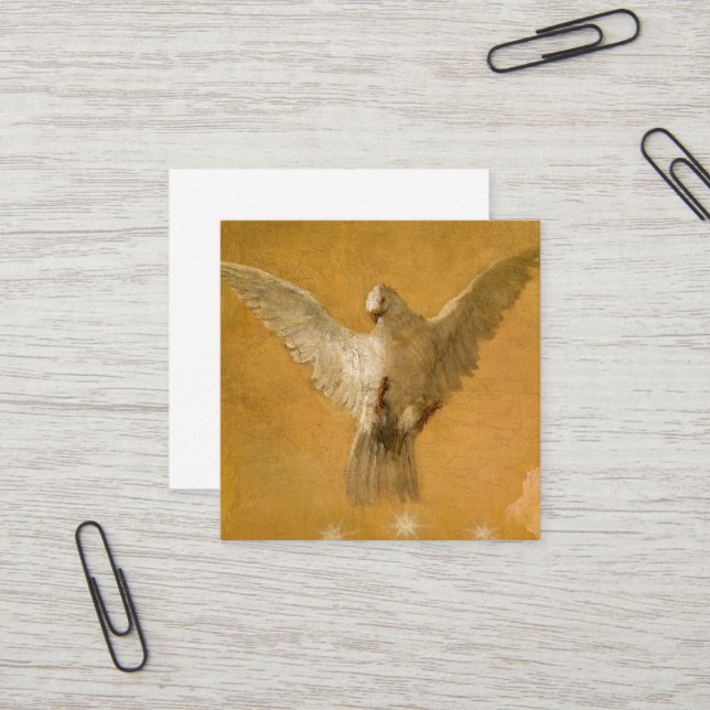 Geist Gottes von Giovanni Battista Tiepolo Quadratische Visitenkarte (Vorderseite/Rückseite Beispiel)
