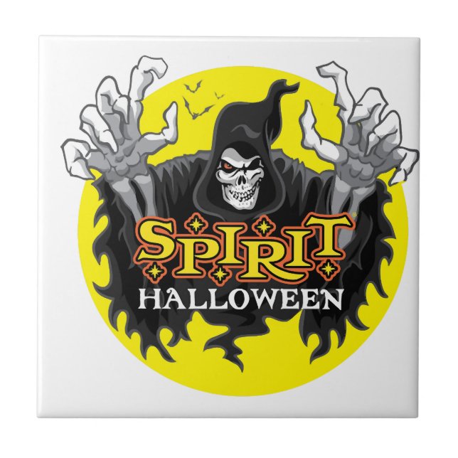 Geist Halloween Fliese (Vorderseite)
