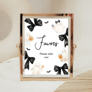 Geist Halloween-Geschenk-Schild Little Boo Poster