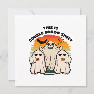 Geist Halloween Kostüm Lustiger Boo Einladung
