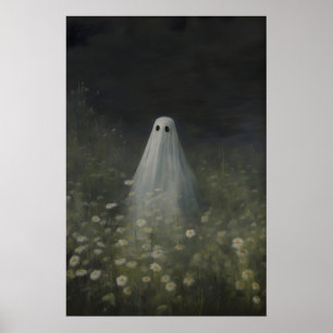 Geist im Gänseblümchenfeld-Kunstprint Dark Academi Poster