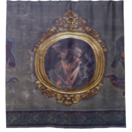 Geist im Spiegelduschvorhang Duschvorhang