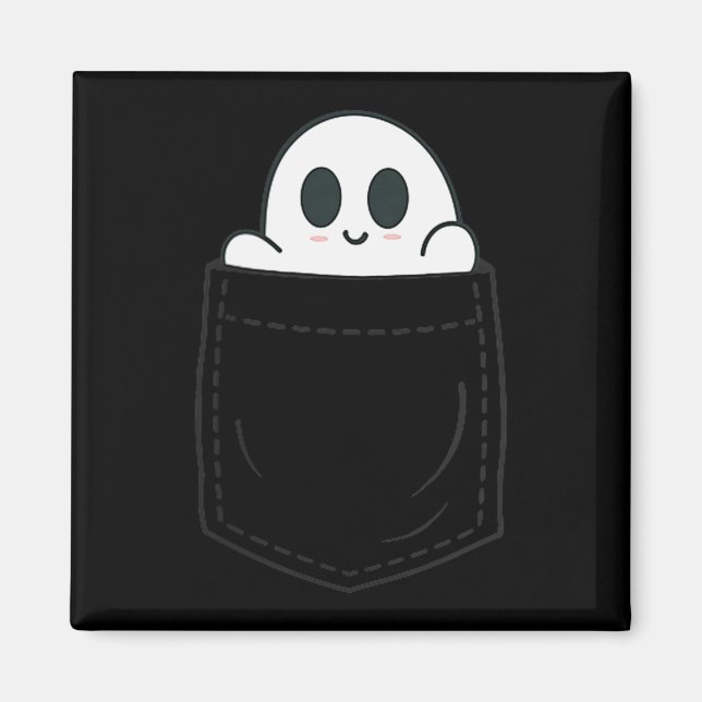 Geist In Cket Halloween  Magnet (Vorne)