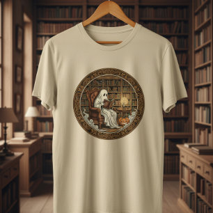 Geist in einer Bibliothek Tri-Blend Shirt