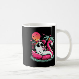 Geist in Lebensretter Flamingo auf einem ol Float Kaffeetasse