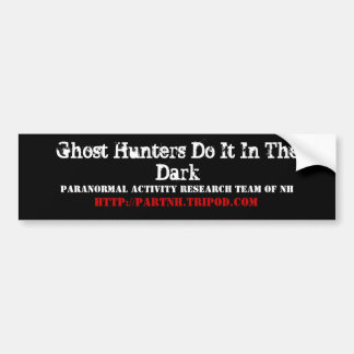Geist-Jäger tun es in der dunklen, Paranormal Tat… Autoaufkleber