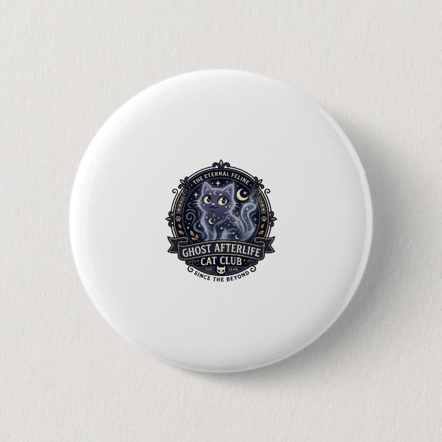 Geist Jenseits Katze Katze Vater Geschenkidee - Ge Button (Vorderseite)