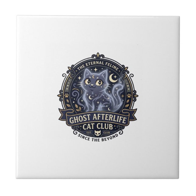 Geist Jenseits Katze Katzen-Vater-Geschenkidee - G Fliese (Vorderseite)