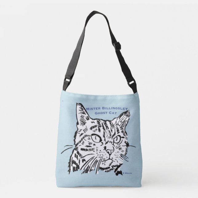 Geist-Katzen-Tasche Tragetaschen Mit Langen Trägern (Rückseite)
