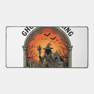 Geist kommt Hexenfriedhof Zombie Hände Hallo Schreibtischunterlage