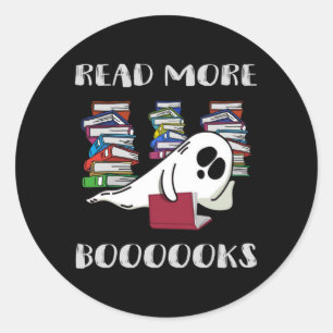 Geist las mehr Bücher zwischen den Büchern Runder Aufkleber