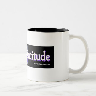 Geist lässt Praxis-Dankbarkeits-Tasse passieren Zweifarbige Tasse