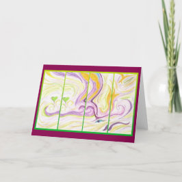 Geist-Liebe-abstrakte Kunst-Gruß-Karte Karte