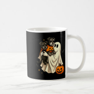 Geist Miniaturschnauzer Hund Halloween Kaffeetasse