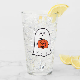 Geist mit Jack-o-Lantern Glas