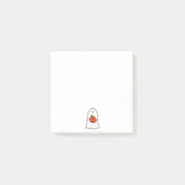 Geist mit Jack-o-Lantern Post-it Klebezettel