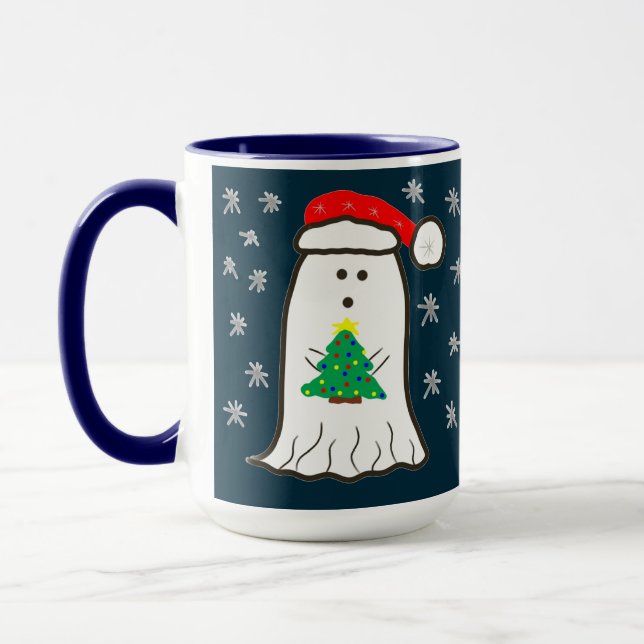 Geist mit Weihnachtsbaum Tasse (Links)