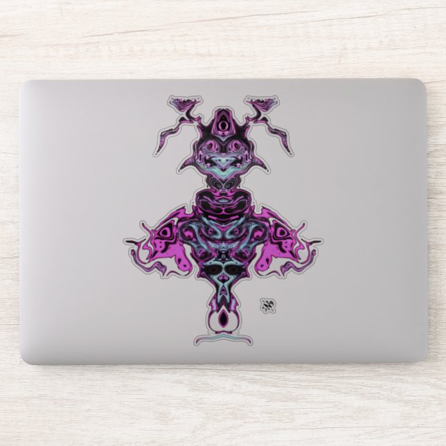 Geist (oder sehr seltsames Huhn) v2 Aufkleber (Computer)