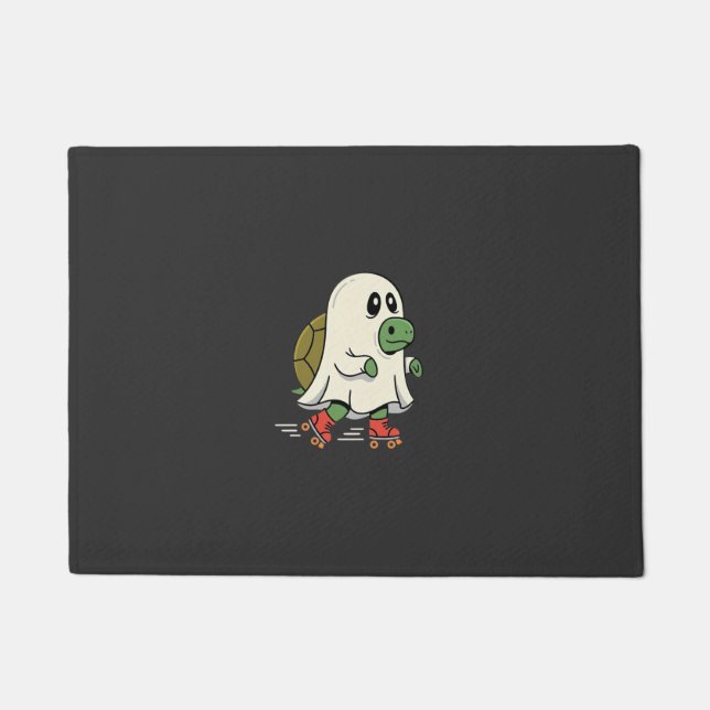 Geist Schildkröte Rollschuhe Halloween Design_1 Fußmatte (Vorderseite)