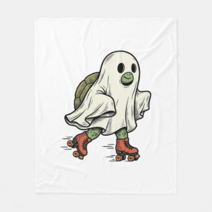 Geist Schildkröte Rollschuhfahren Vintage Hallowee Fleecedecke