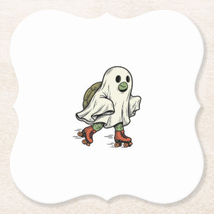 Geist Schildkröte Rollschuhfahren Vintage Hallowee Untersetzer