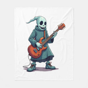 Geist spielt Gitarre � Gruselige Musik Halloween-S Fleecedecke
