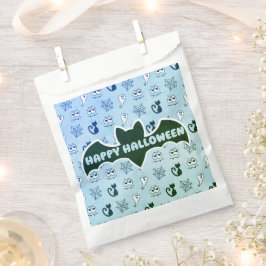 Geist, Spinnennetze und schwarze Katzen Blau Geschenktütchen