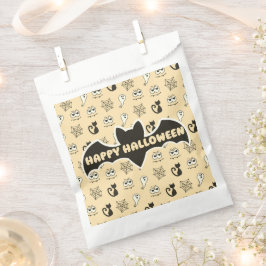 Geist, Spinnennetze und schwarze Katzen Gelb Geschenktütchen