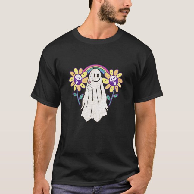 Geist  Süße Bunte Regenbogen-Gothik T-Shirt (Vorderseite)
