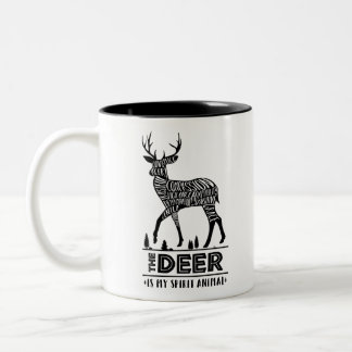 Geist-Tiere: Die Rotwild | Zweifarbige Tasse