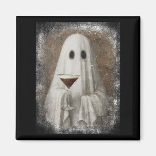 Geist trinkt Espresso Martini Halloween Gruselig A Magnet