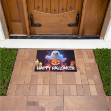 Geist und Kürbis Frohes Halloween