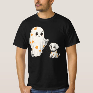 Geist- und Welpen-Halloween-Passendes Geist-Kostüm T-Shirt