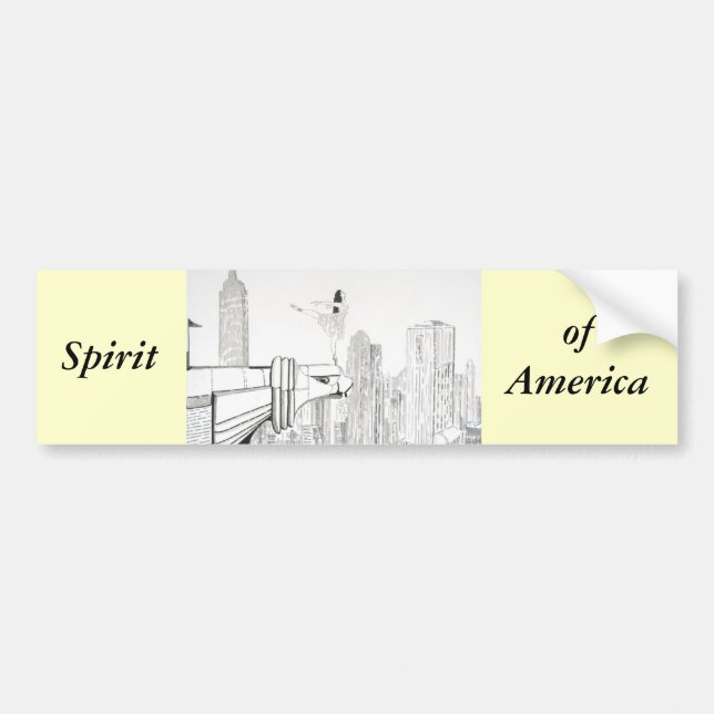 Geist von Amerika Autoaufkleber (Vorne)