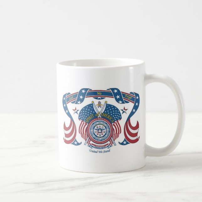Geist von Amerika - schlichte Tasse (Rechts)