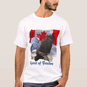 GEIST von FREIHEIT Weißkopfseeadler, von Mond u. T-Shirt
