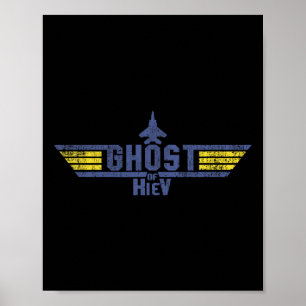 Geist von Kiew Ukrainischer Pilot Ace Putin Ich st Poster