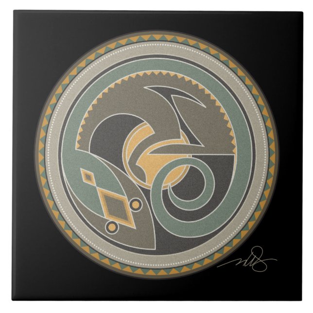 Geist von Lizard Fliese (Vorderseite)