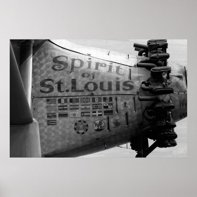 Geist von St. Louis B&W Poster (Vorne)