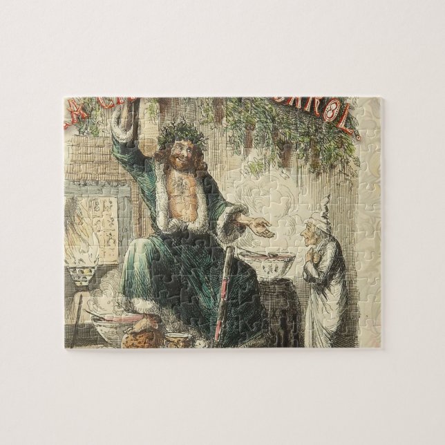 Geist von Weihnachten Gegenwart Scrooge (Horizontal)