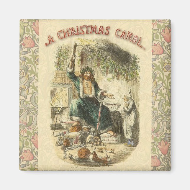 Geist von Weihnachten Gegenwart Scrooge Magnet (Vorne)