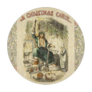 Geist von Weihnachten Gegenwart Scrooge Schneidebrett