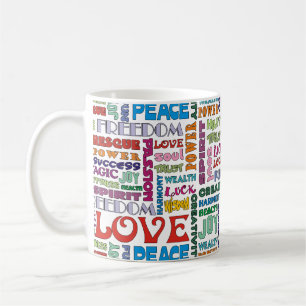 Geist Worte / Bejahungen des Lebens Kaffeetasse