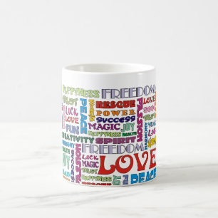 Geist Worte / Bejahungen Kaffeetasse