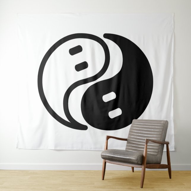 Geist Yin Yang Wandteppich (Beispiel (Horizontal))