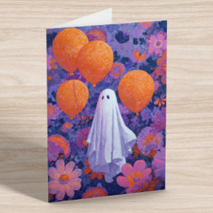 Geist zum Geburtstag Halloween  Postkarte