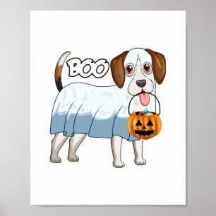 Geister-Beagle-Halloween-Hund Poster