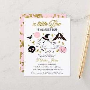 Geister Budget Halloween Baby Shower Einladung