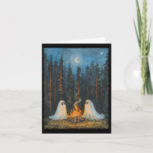 Geister-Campingfeuer-Campingliebhaber-Forst-Goth-H Karte