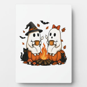 Geister-Campingfeuer Halloween Fotoplatte